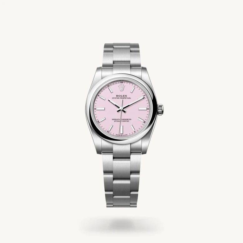 オイスター パーペチュアル 34:オイスター、34 mm、オイスタースチール
