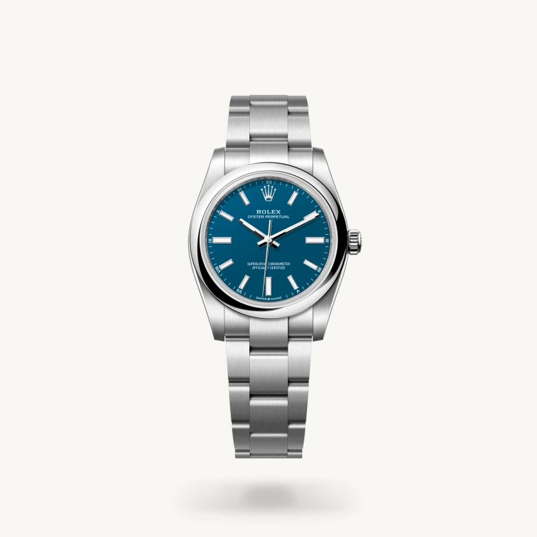オイスター パーペチュアル 34:オイスター、34 mm、オイスタースチール