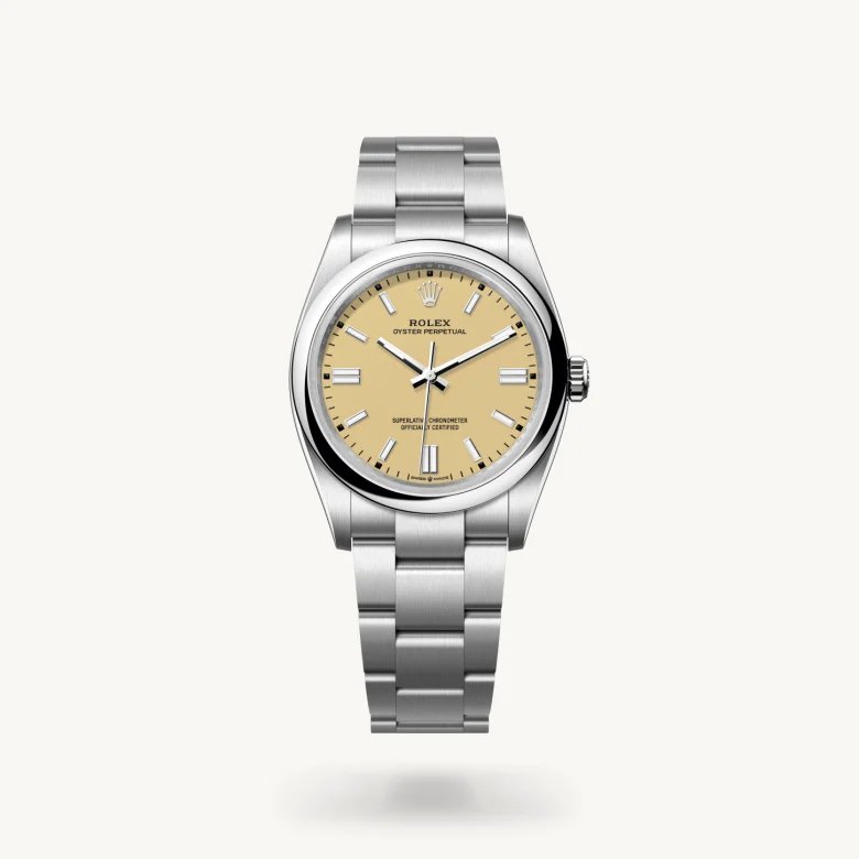 オイスター パーペチュアル 36:オイスター、36 mm、オイスタースチール