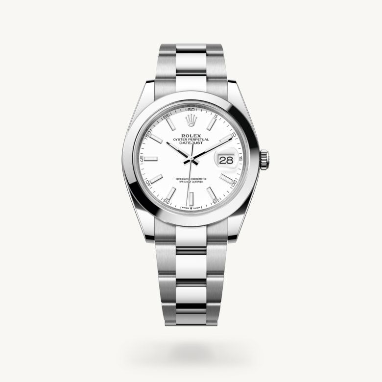 デイトジャスト 41:オイスター、41 mm、オイスタースチール