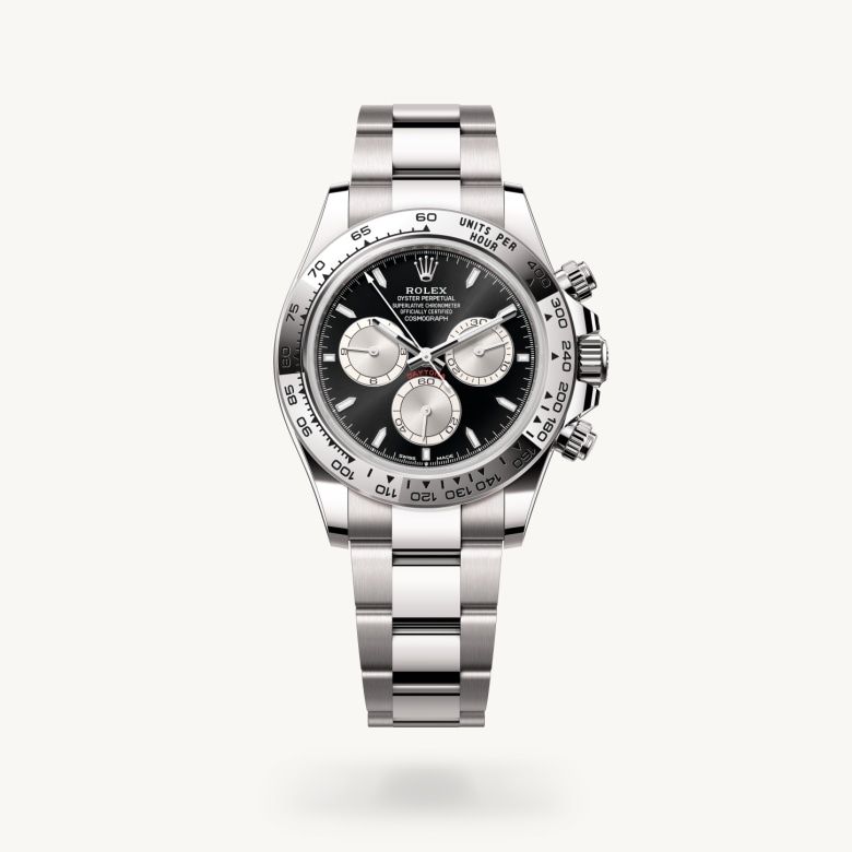コスモグラフ デイトナ:オイスター、40 mm、ホワイトゴールド
