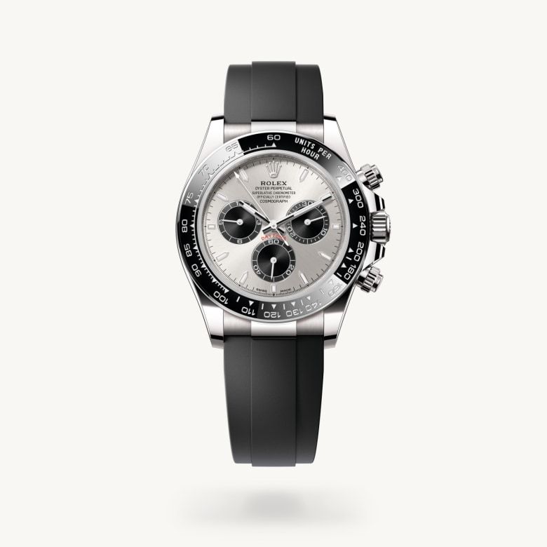 コスモグラフ デイトナ:オイスター、40 mm、ホワイトゴールド