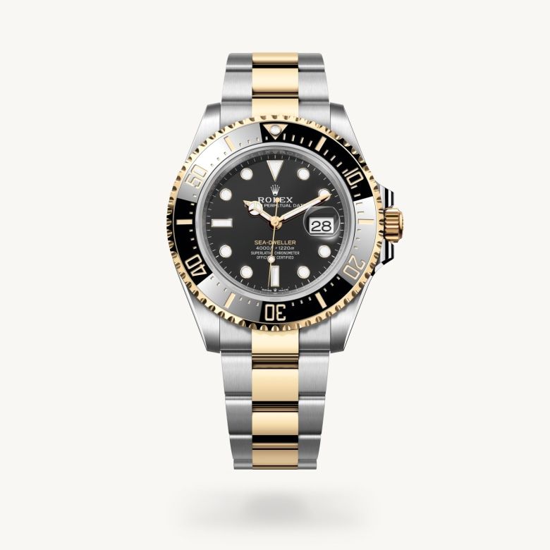 ロレックス シードゥエラー オイスター、43 mm、オイスタースチール&イエローゴールド