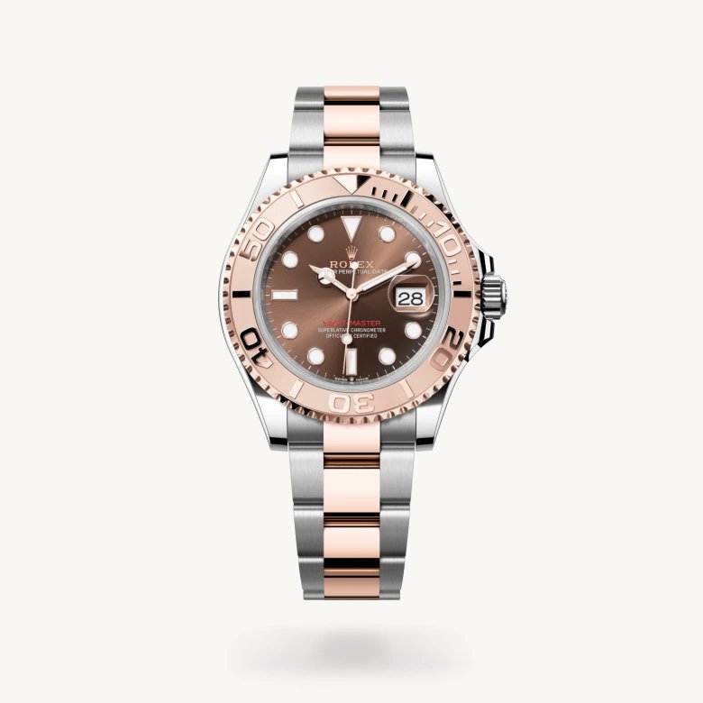 ヨットマスター 40:オイスター、40 mm、オイスタースチール＆エバーローズゴールド
