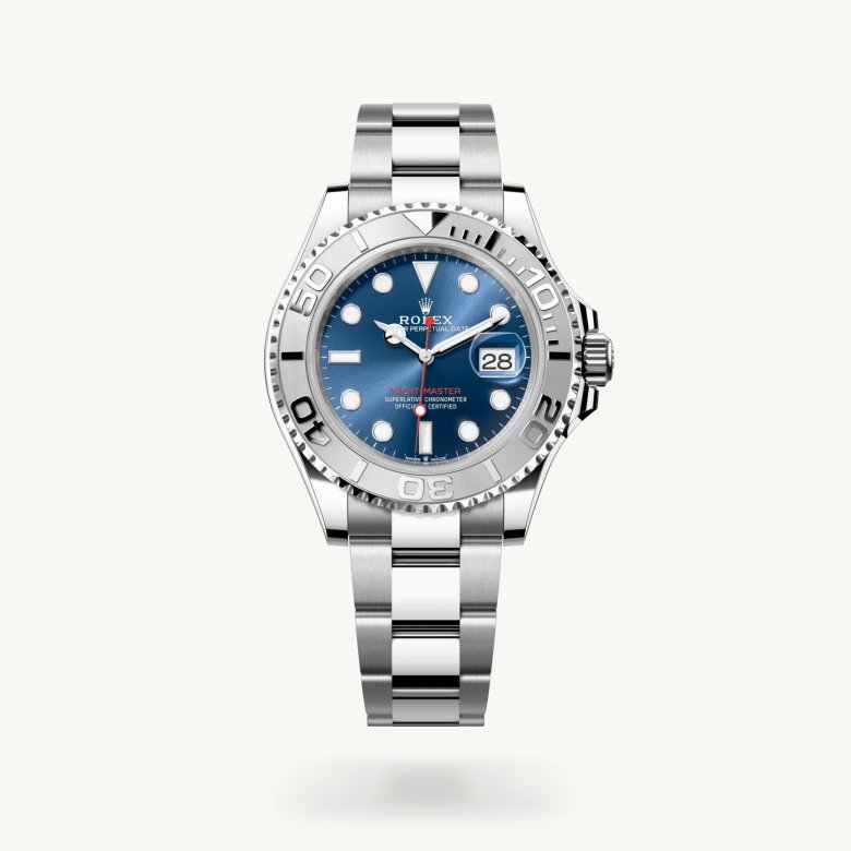ヨットマスター 40:オイスター、40 mm、オイスタースチール＆プラチナ