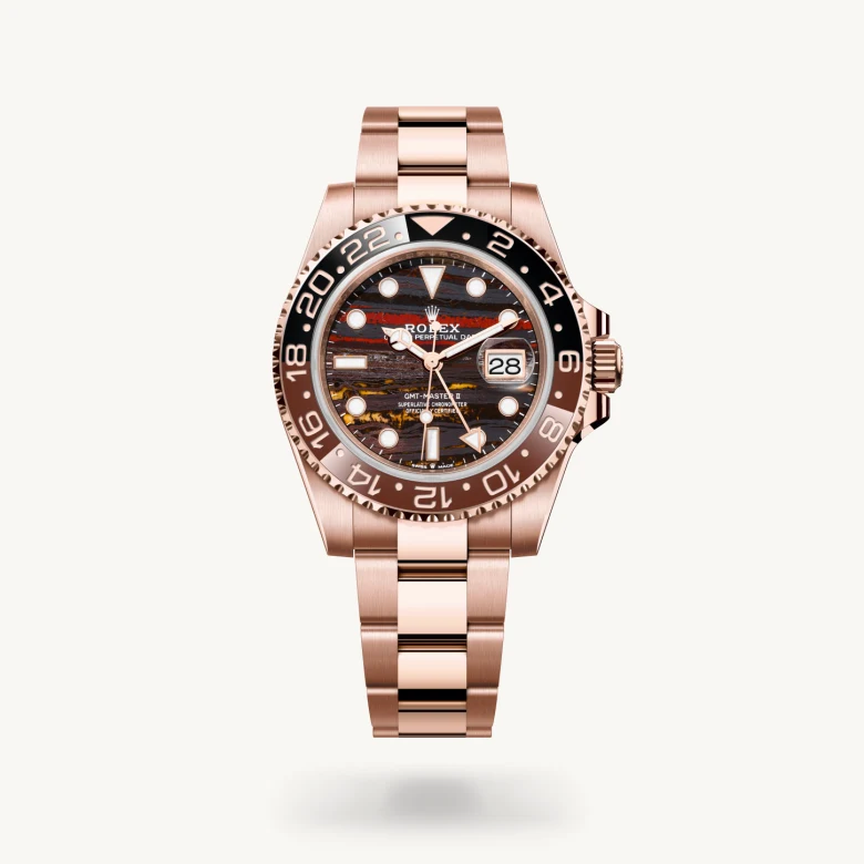 雪だるまページ ロレックス GMTマスター Ⅱ 18 ct エバーローズゴールド