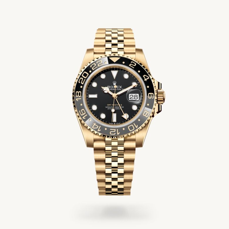 GMTマスター Ⅱ:オイスター、40 mm、イエローゴールド