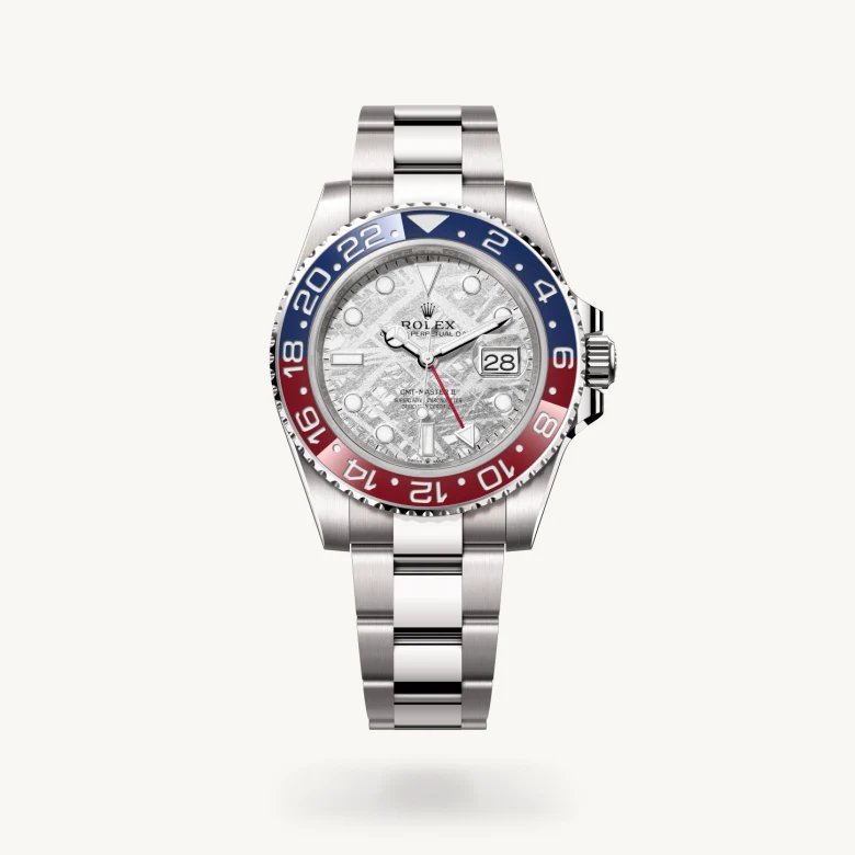 ロレックス GMTマスター Ⅱ オイスター、40 mm、ホワイトゴールド