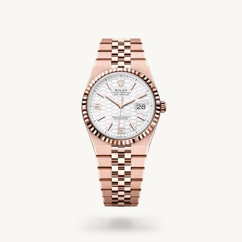 ランドドゥエラー 36:オイスター、36 mm、エバーローズゴールド