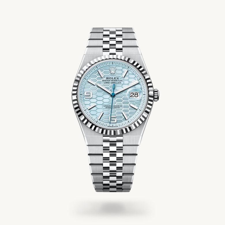 ランドドゥエラー 40:オイスター、40 mm、プラチナ