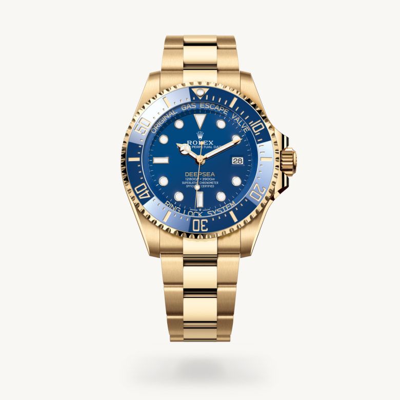 ロレックス ディープシー:オイスター、44 mm、イエローゴールド