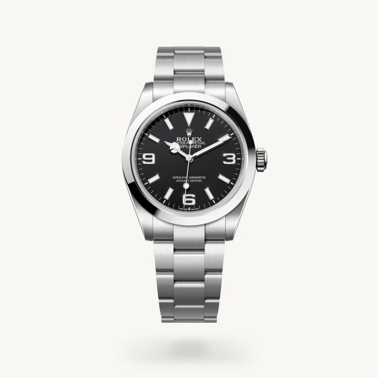エクスプローラー 40:オイスター、40 mm、オイスタースチール