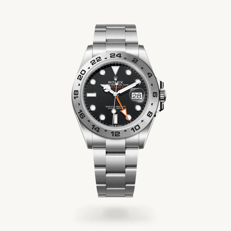 ロレックス エクスプローラー Ⅱ オイスター、42 mm、オイスタースチール