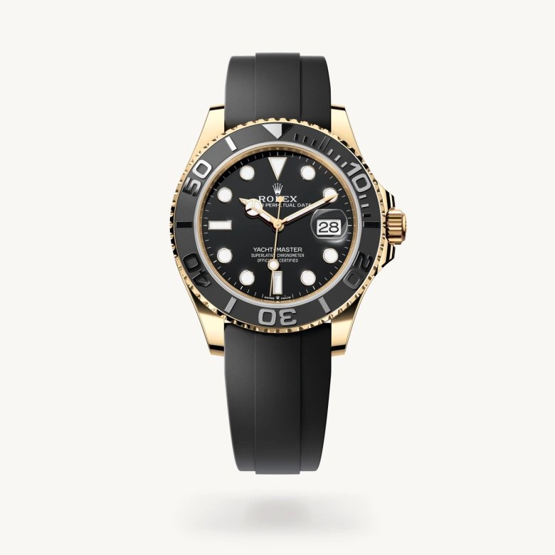 ヨットマスター 42:オイスター、42 mm、イエローゴールド
