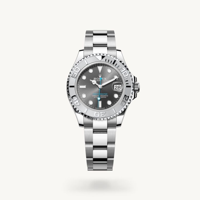 ヨットマスター 37:オイスター、37 mm、オイスタースチール＆プラチナ