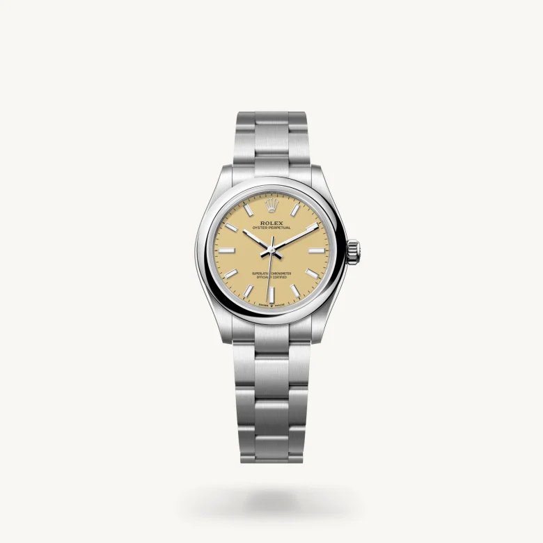 オイスター パーペチュアル 31:オイスター、31 mm、オイスタースチール