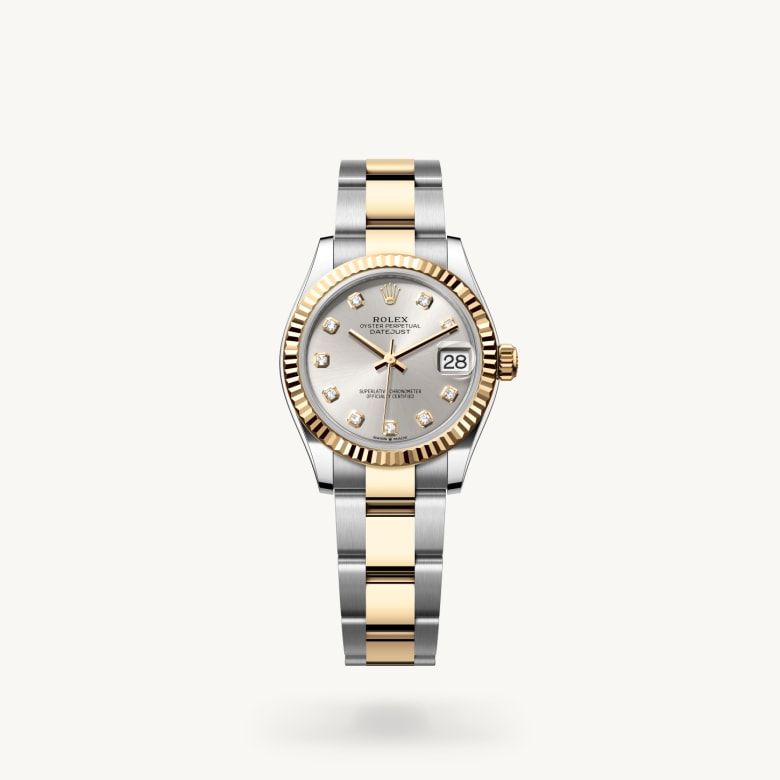 デイトジャスト 31:オイスター、31 mm、オイスタースチール＆イエローゴールド