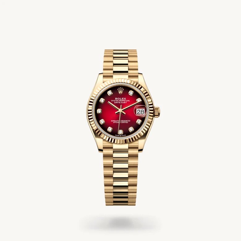 デイトジャスト 31:オイスター、31 mm、イエローゴールド