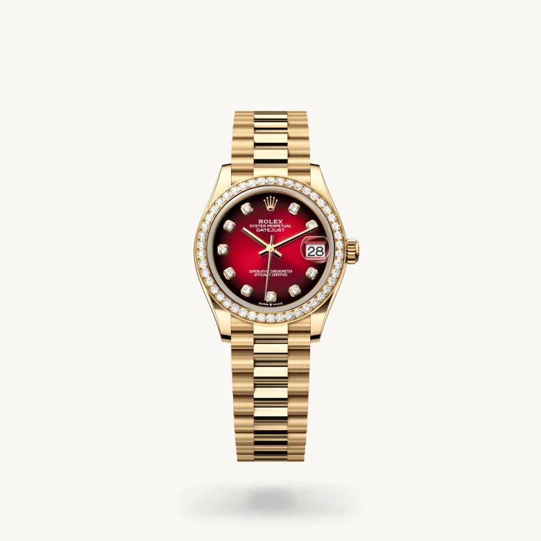 ロレックス デイトジャスト 31 18 ct イエローゴールド、M278288RBR-0041