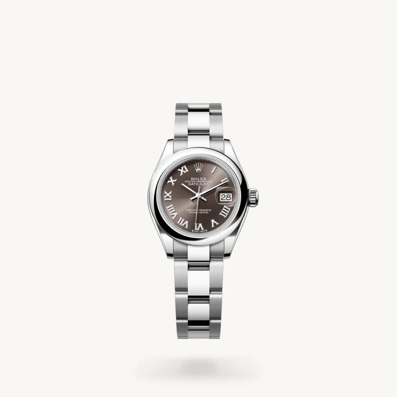 レディ デイトジャスト:オイスター、28 mm、オイスタースチール
