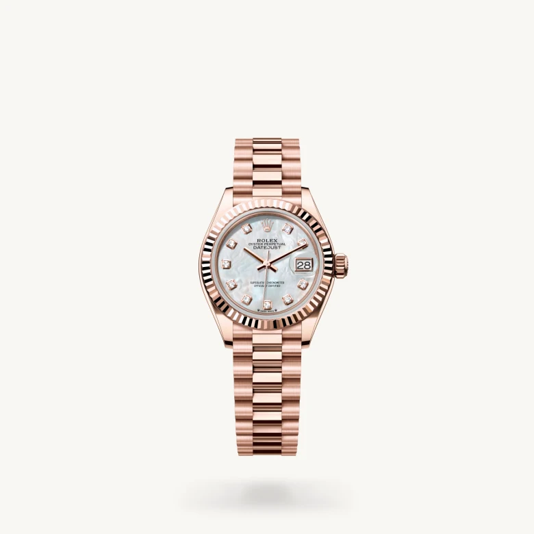 ロレックス レディ デイトジャスト 18 ct エバーローズゴールド