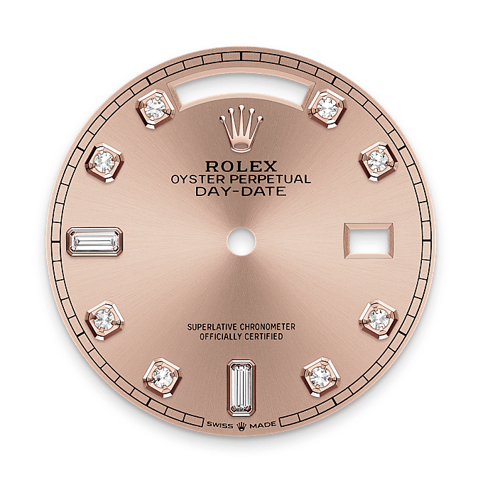ロレックス デイデイト 36 18 ct エバーローズゴールド、M128235-0009