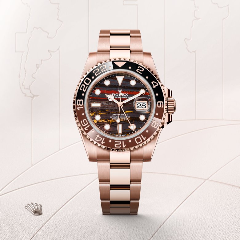 ③⑤削除 ロレックス GMTマスター Ⅱ ウォッチ：18 ct エバーローズゴールド