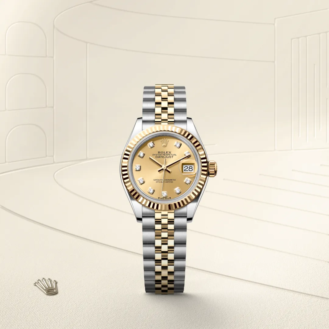 ロレックス レディ デイトジャスト イエローロレゾール - オイスター