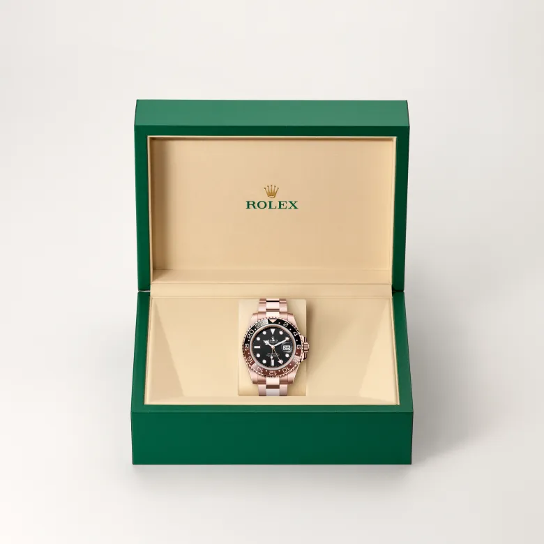 ロレックス GMTマスター Ⅱ 18 ct エバーローズゴールド、M126715CHNR-0001