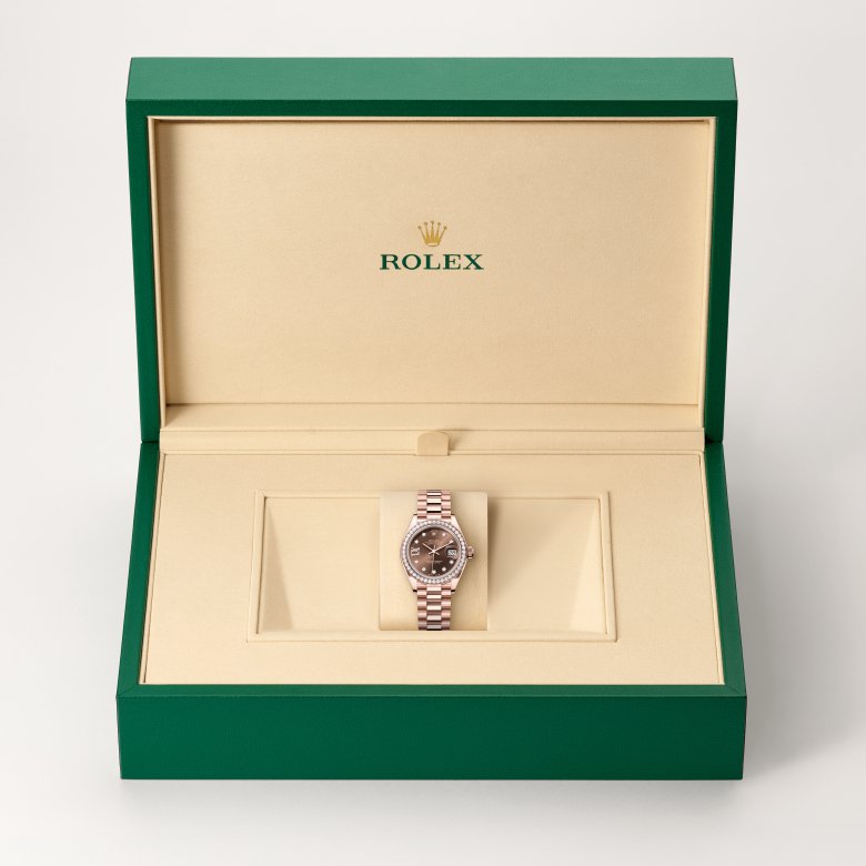 ロレックス レディ デイトジャスト 18 ct エバーローズゴールド