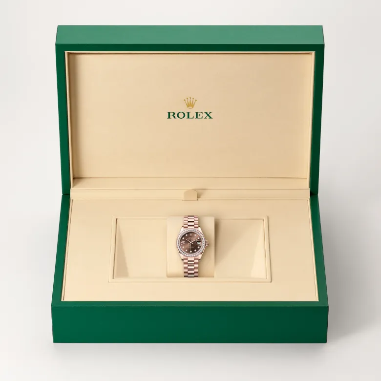 ロレックス レディ デイトジャスト 18 ct エバーローズゴールド