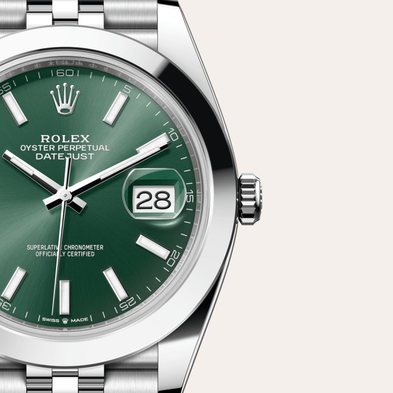 週末限定セール　希少　新品　ROLEX デイトジャスト　グリーン　掛け時計 ロレックス デイトジャスト 41 オイスタースチール、M126300-0020