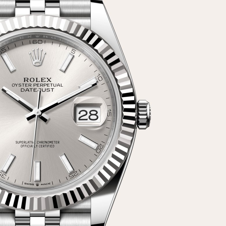 ROLEX ロレックスデイトジャスト壁掛け時計 ホワイト×シルバー 新品未