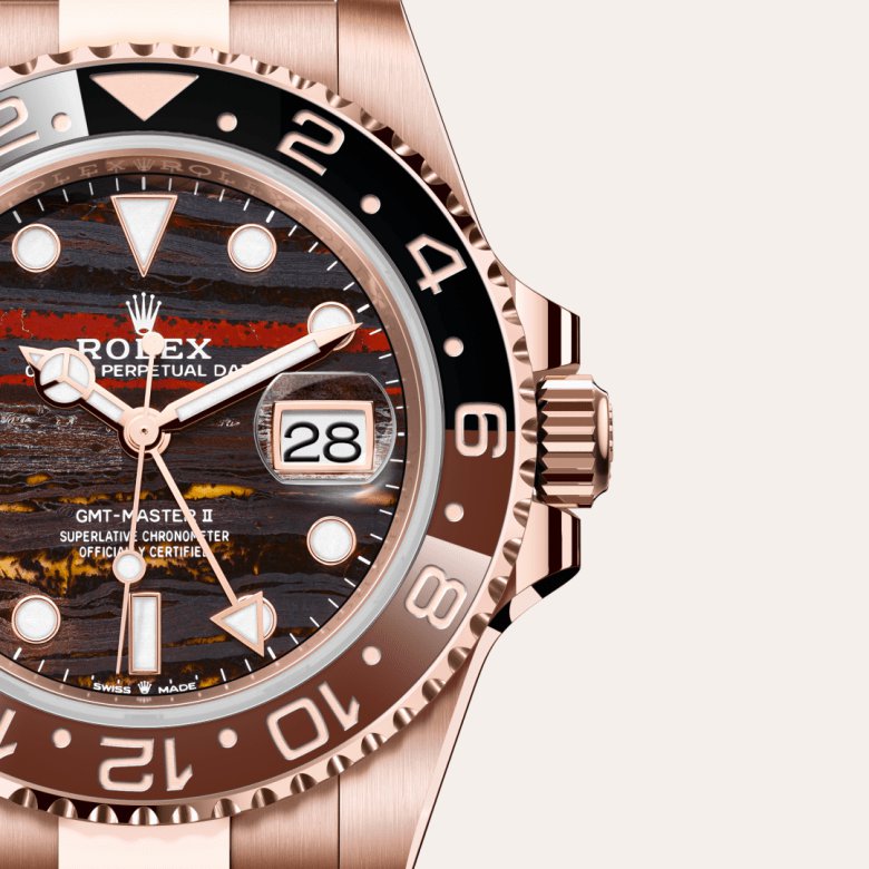 ロレックス GMTマスター Ⅱ 18 ct エバーローズゴールド、M126715CHNR-0002