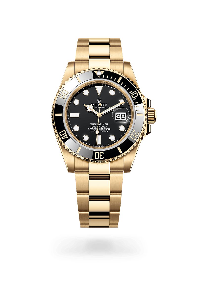 ロレックス サブマリーナー デイト 18 ct イエローゴールド、M126618LN