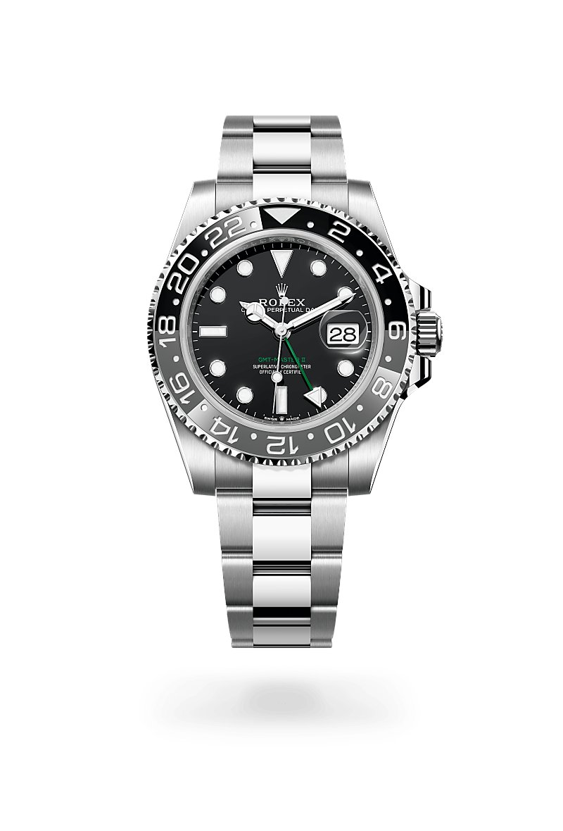ROLEX オイスター ロレックス GMTマスター Ⅱ オイスタースチール、M126710GRNR-0004