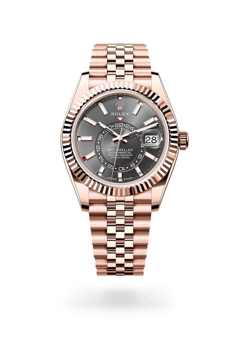 ロレックス スカイドゥエラー 18 ct エバーローズゴールド、M336935-0008