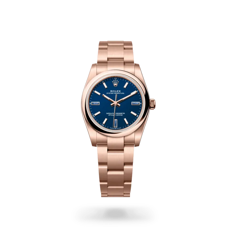 ロレックス オイスター パーペチュアル 34 18 ct エバーローズゴールド