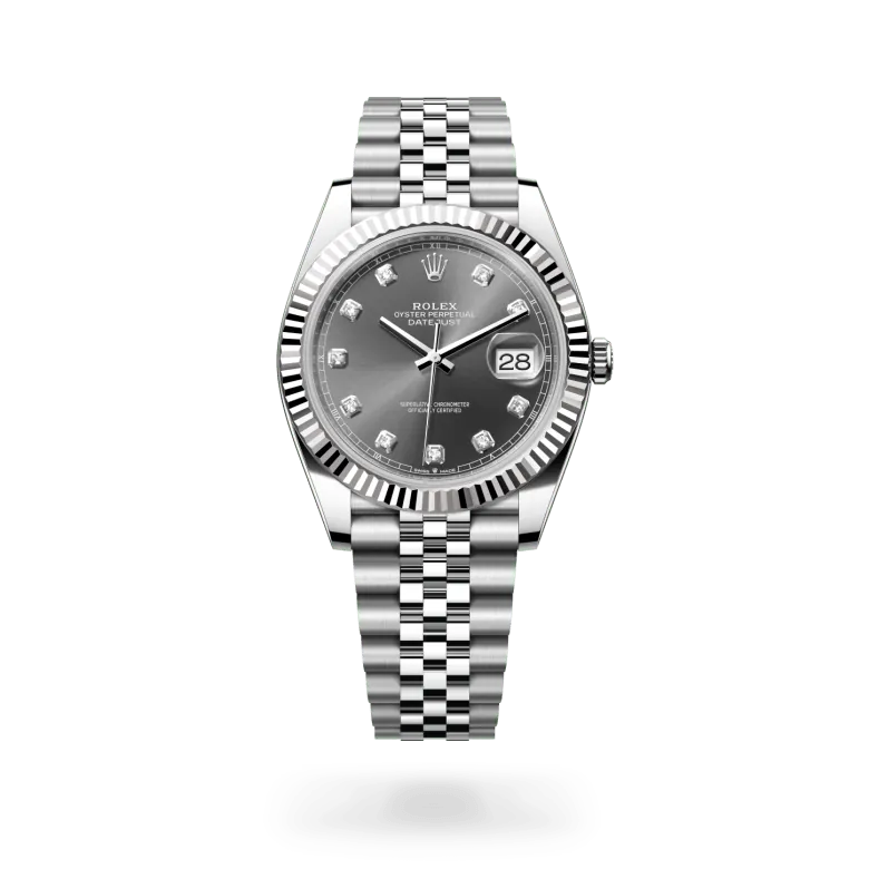 ロレックス　ROLEX  デイトジャスト ロレックス デイトジャスト 41 ホワイトロレゾール - オイスター