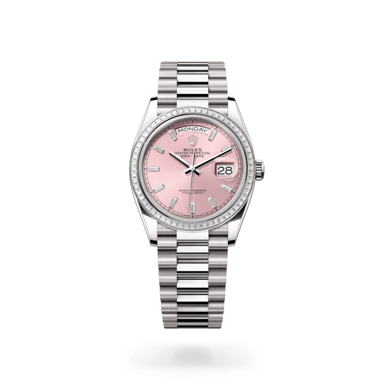 ロレックス デイデイト 36 18 ct ホワイトゴールド、M128399TBR-0029