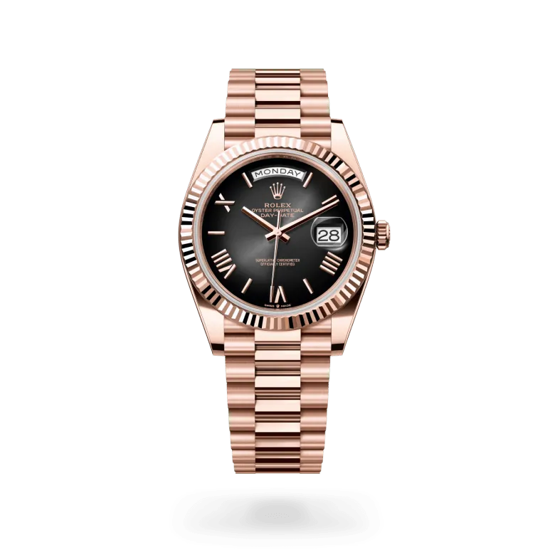 ロレックス デイデイト 40 18 ct エバーローズゴールド、M228235-0055