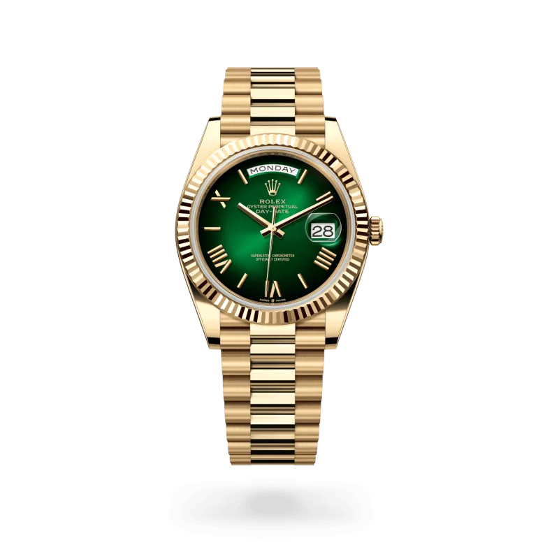 ロレックス デイデイト 40 18 ct イエローゴールド、M228238-0069